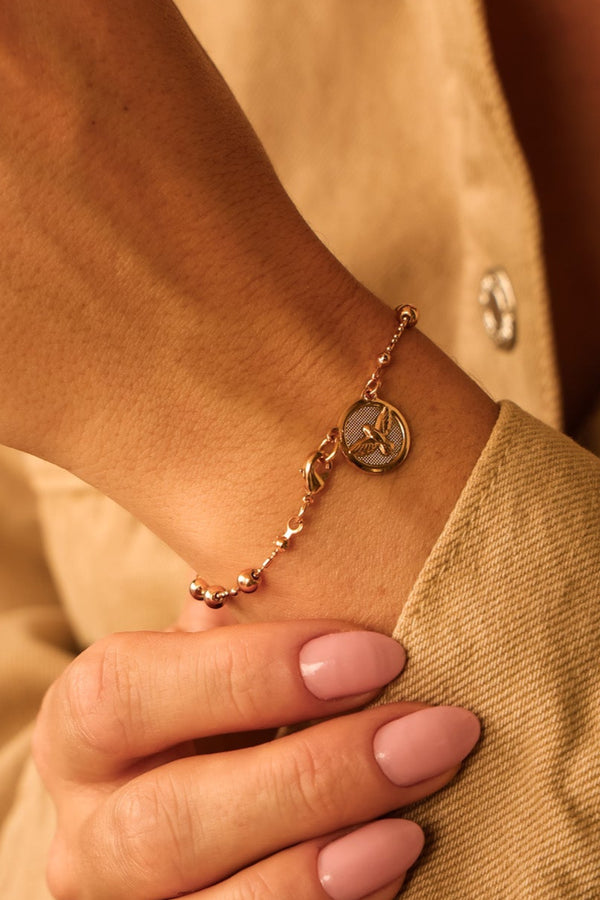 Pulseira Divino Espirito Dourado