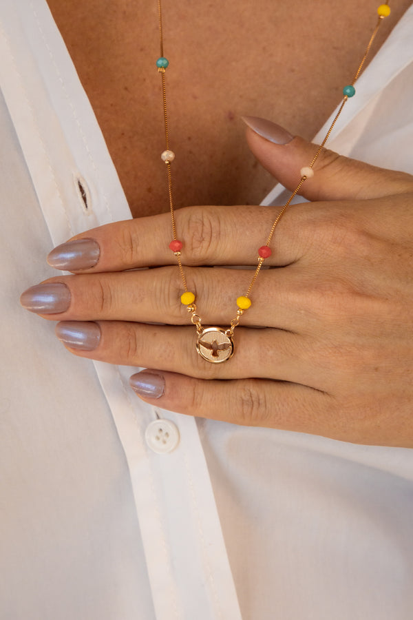 Escapulário Divino Espírito Santo Colorido