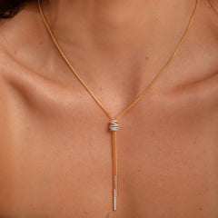 Colar Gravata Nó P925 B.O