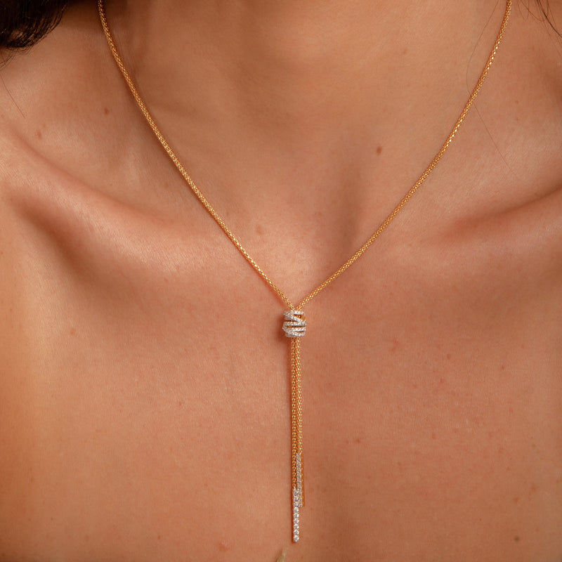 Colar Gravata Nó P925 B.O