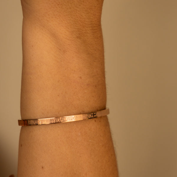 Bracelete Pai Nosso Rose