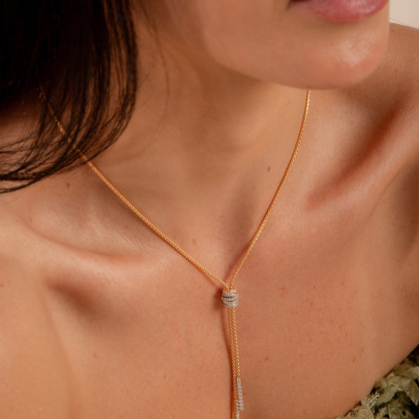 Colar Gravata Nó P925 B.O