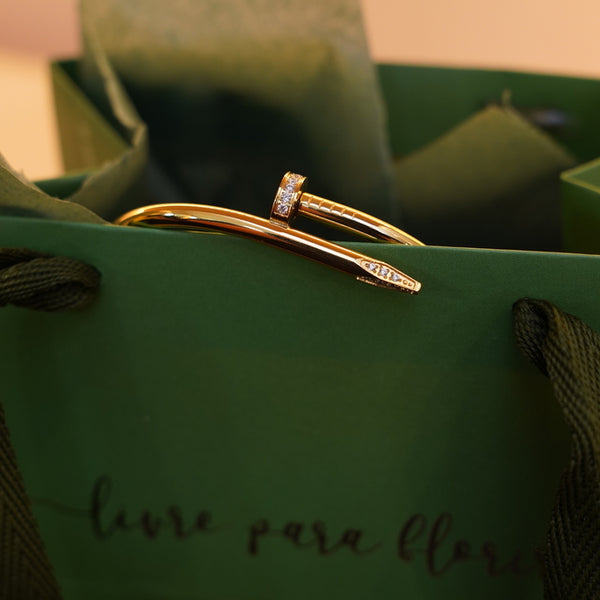 Bracelete Prego Cravejado B.O.