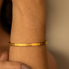 Bracelete Pai Nosso Dourado