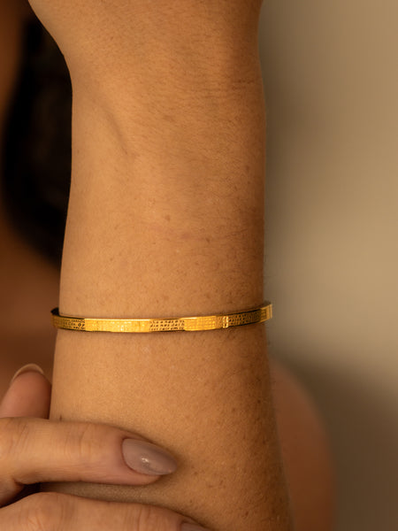 Bracelete Pai Nosso Ouro Amarelo 18k