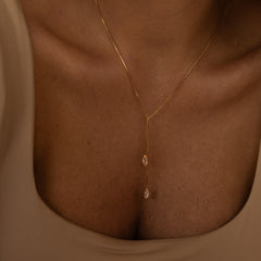 Colar Gravata Navete