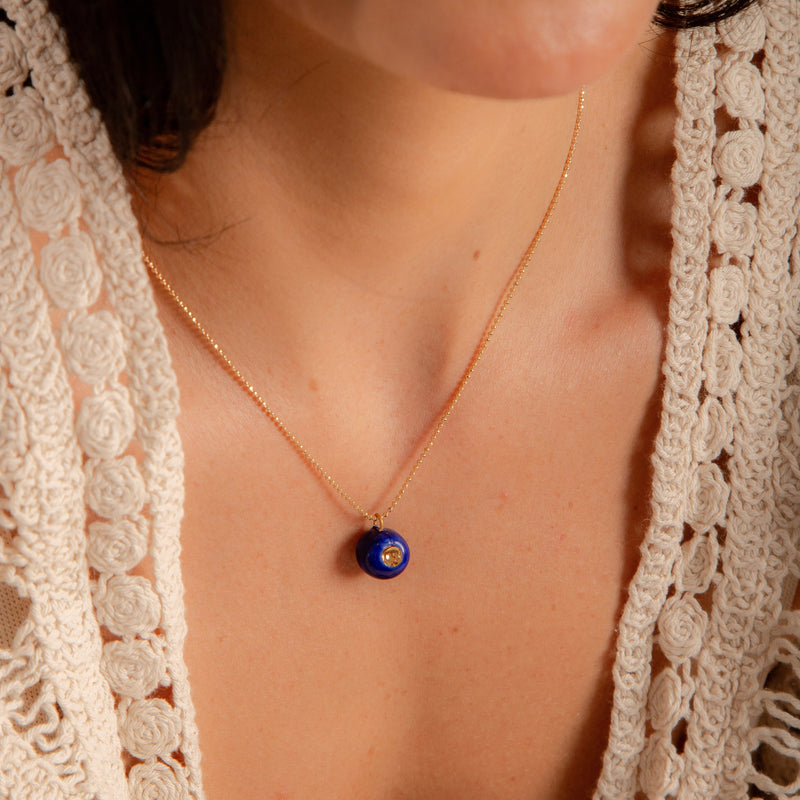 Colar Olho Grego Porcelana P925