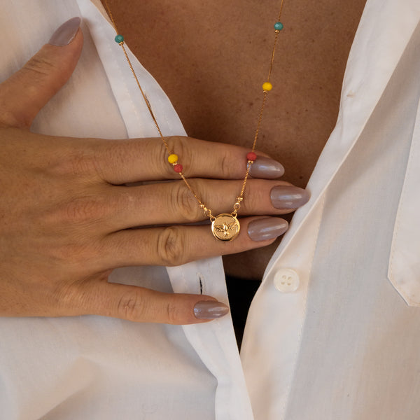 Escapulário Divino Espírito Santo Colorido