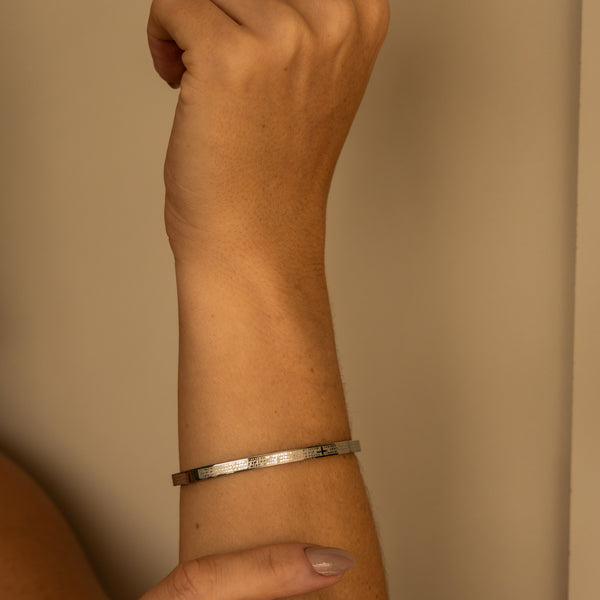 Bracelete Pai Nosso Prata
