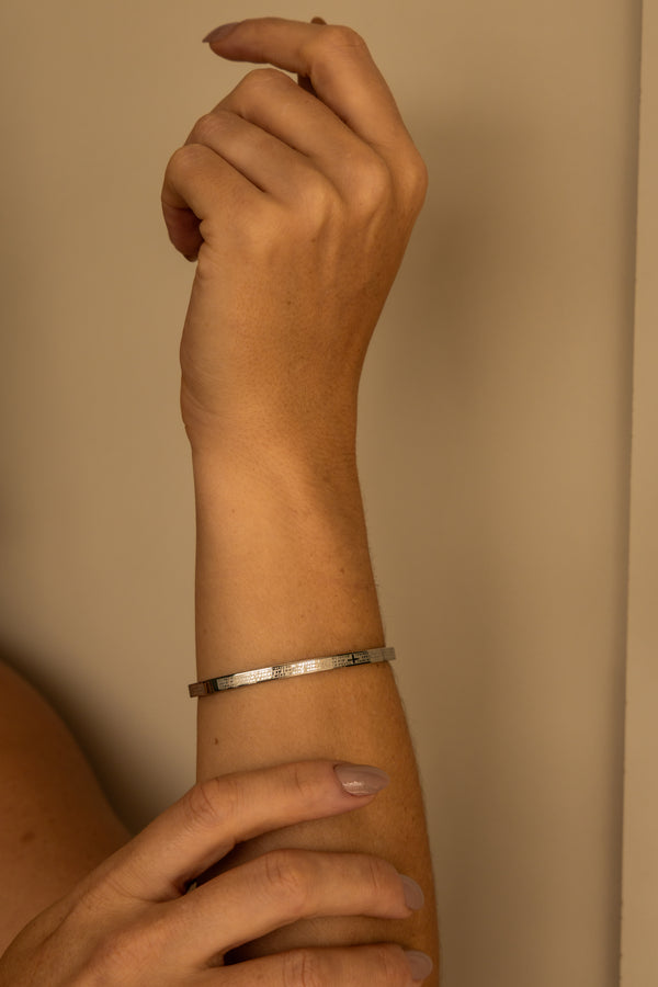 Bracelete Pai Nosso Prata