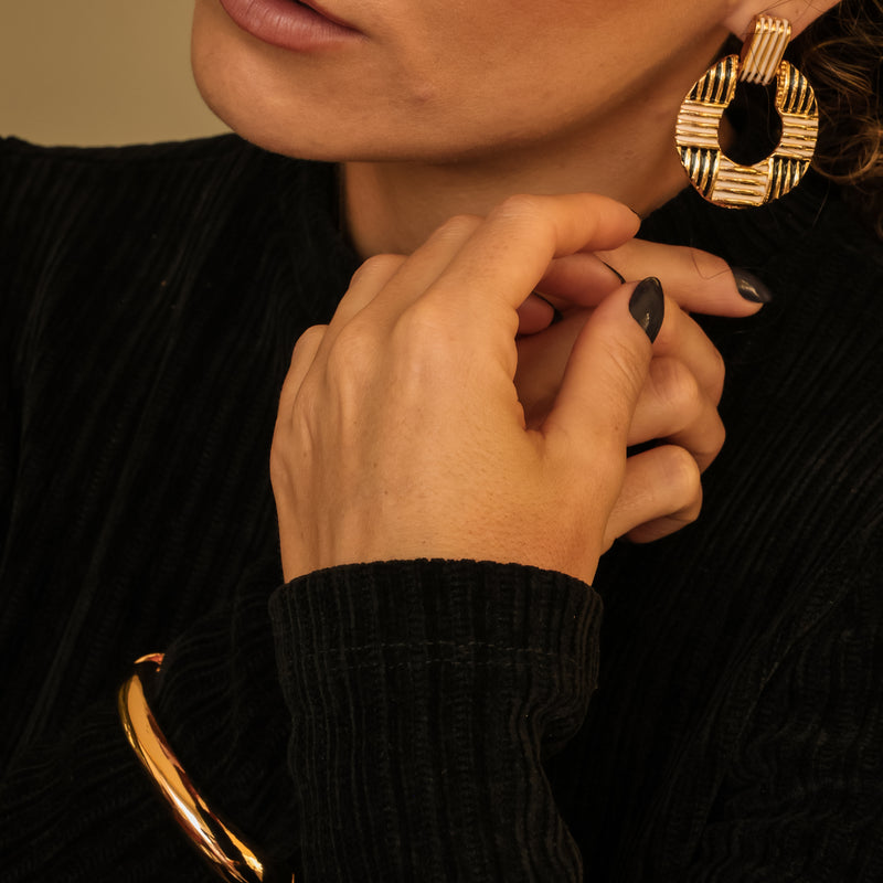 Bracelete Bali Minimalista Banhada em Ouro Amarelo 18k