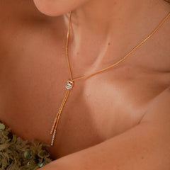 Colar Gravata Nó P925 B.O