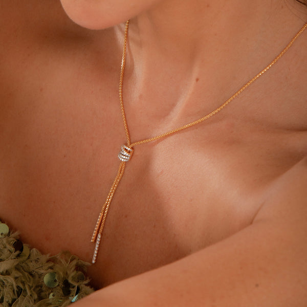 Colar Gravata Nó P925 B.O