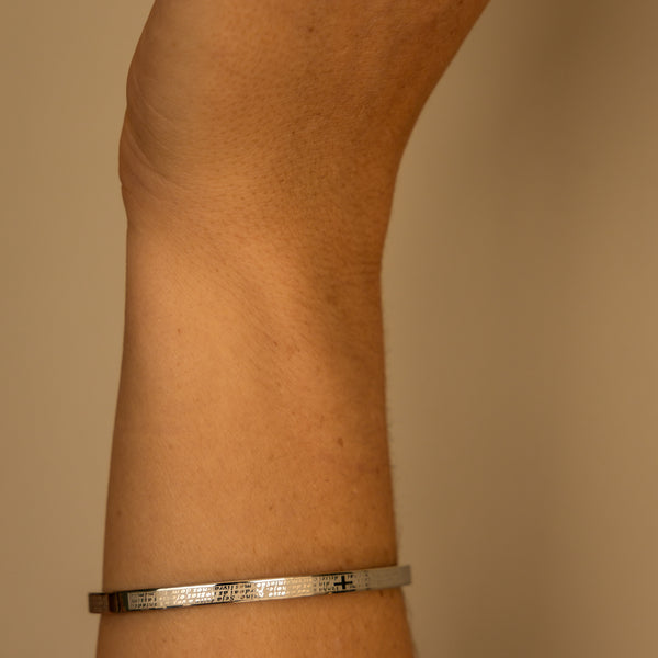Bracelete Pai Nosso Prata