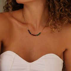 Colar Canutilho com Cristais