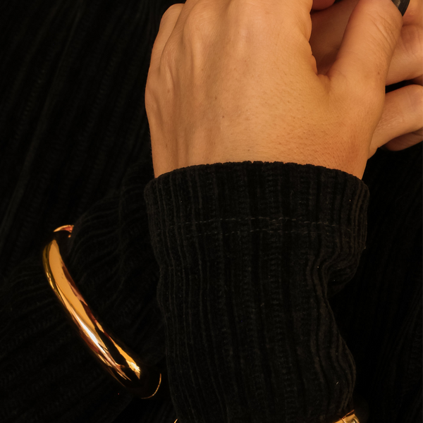 Bracelete Bali Minimalista Banhada em Ouro Amarelo 18k