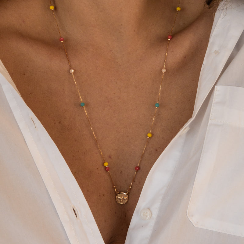 Escapulário Divino Espírito Santo Colorido