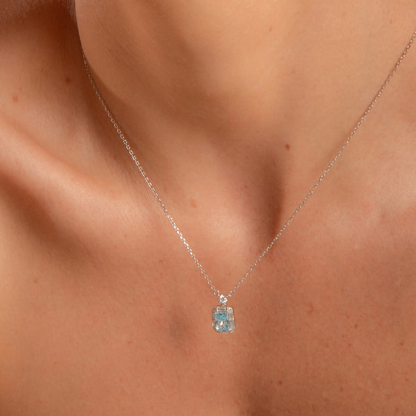 Colar Ponto de Luz Topázio Classico P925