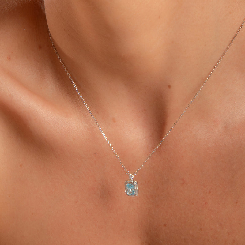 Colar Ponto de Luz Topázio Classico P925