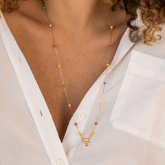 Escapulário Divino Espírito Santo Colorido