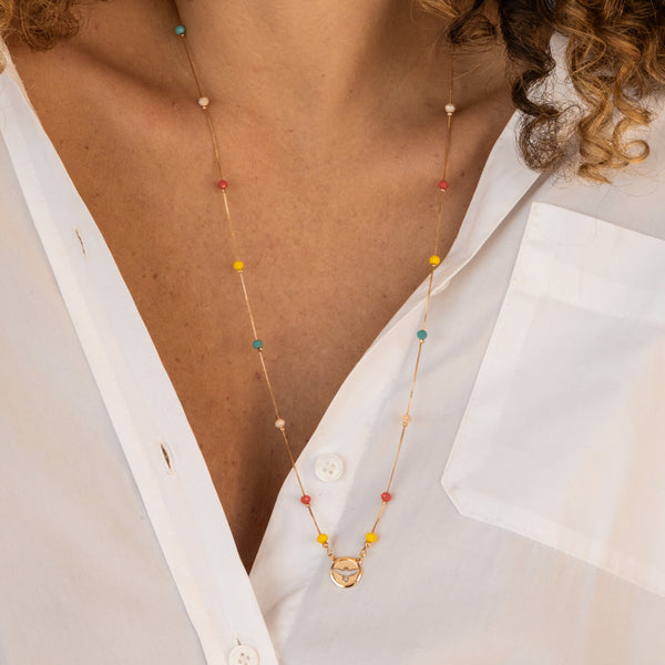 Escapulário Divino Espírito Santo Colorido