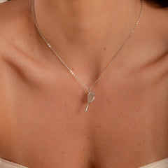 Colar Pingente Raquete de Tênis P925