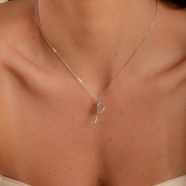 Colar Pingente Raquete de Tênis P925