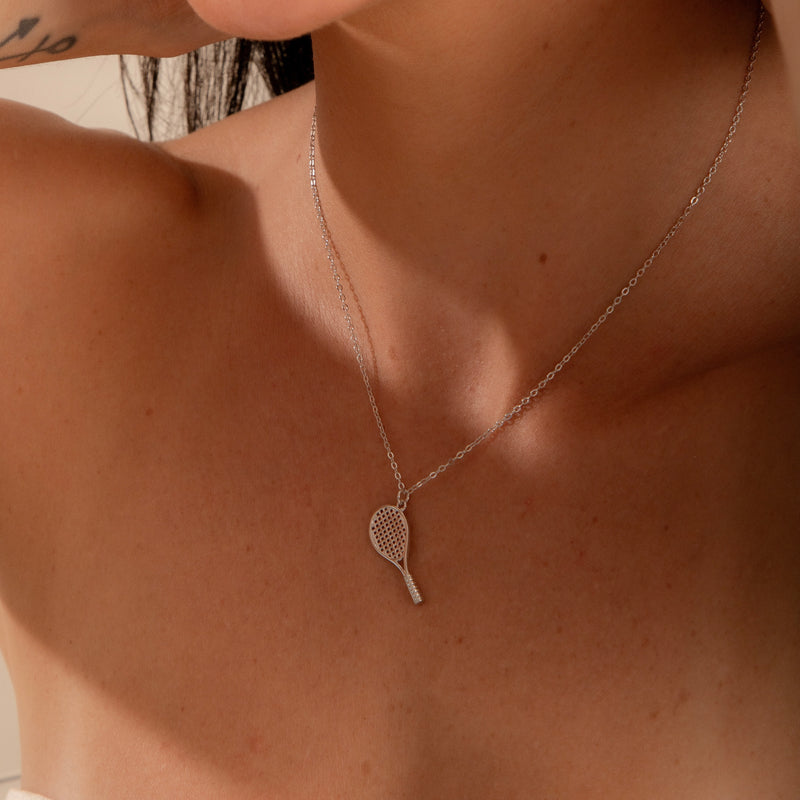 Colar Pingente Raquete de Tênis P925