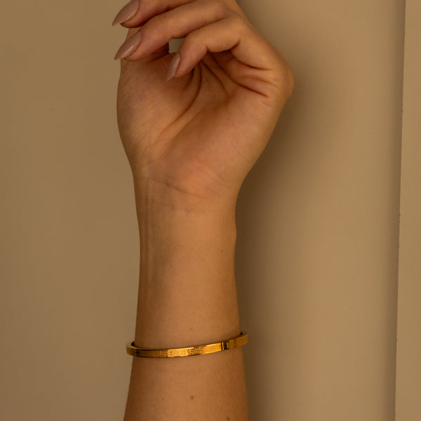Bracelete Pai Nosso Dourado