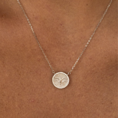 Colar Medalha Divino Espirito Santo P925 Médio