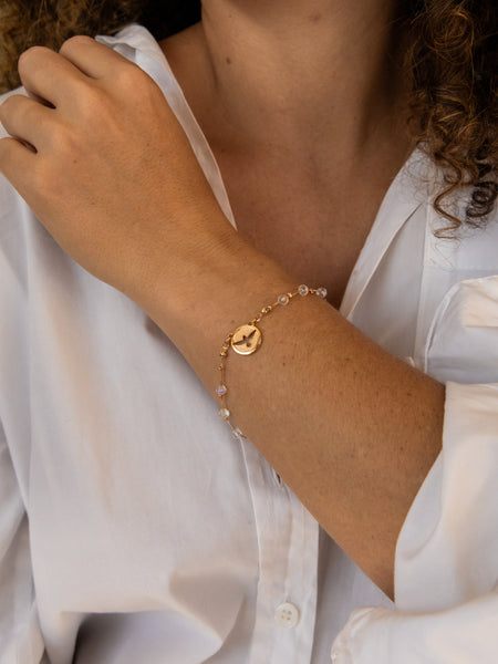 Pulseira Divino Espirito Santo Cristais