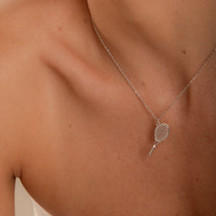 Colar Pingente Raquete de Tênis P925