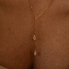 Colar Gravata Navete