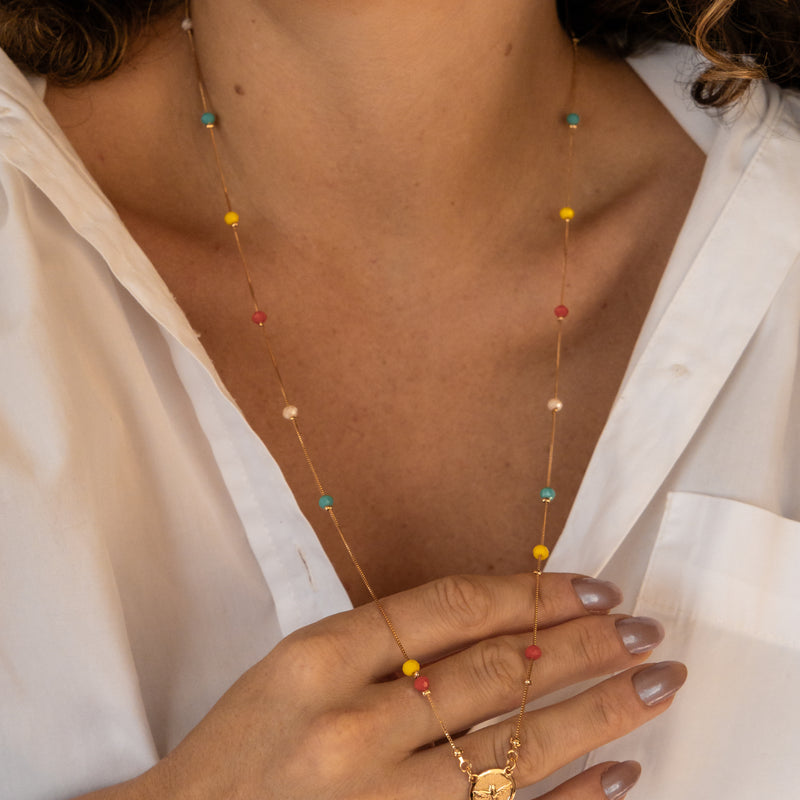 Escapulário Divino Espírito Santo Colorido