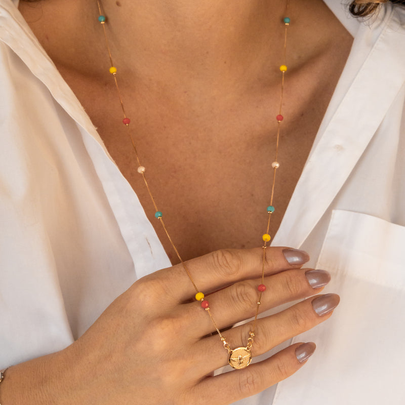 Escapulário Divino Espírito Santo Colorido