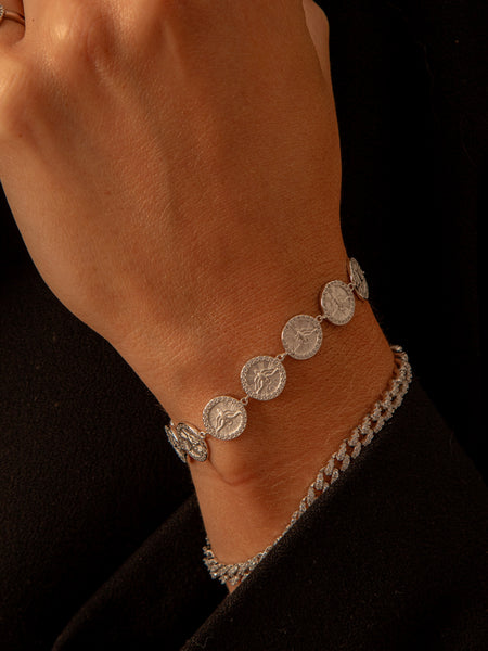 Pulseira Medalhas Divino Espirito Santo P925