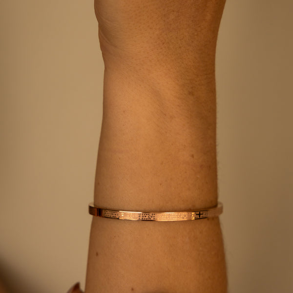Bracelete Pai Nosso Rose