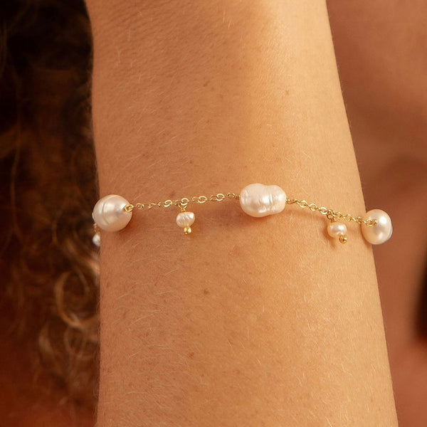 Pulseira Corrente Pérola de Água Doce