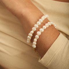 Pulseira Pérolas de Água Doce Natural