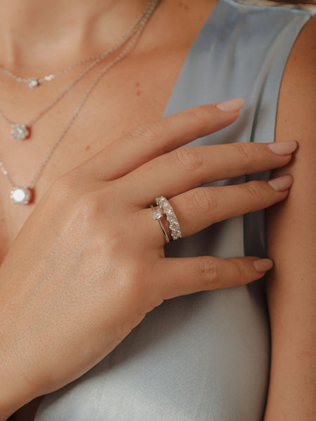 Anel Solitário Prata 925 com Zircônia 4mm — Clássico e Delicado