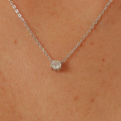Colar Ponto de Luz Moissanite 5MM(0.56CT) P925