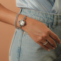 Pulseira Riviera Rose Quartz P925