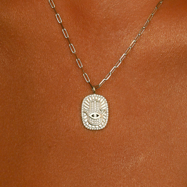 Colar Palma de Hamsa – Prata 925