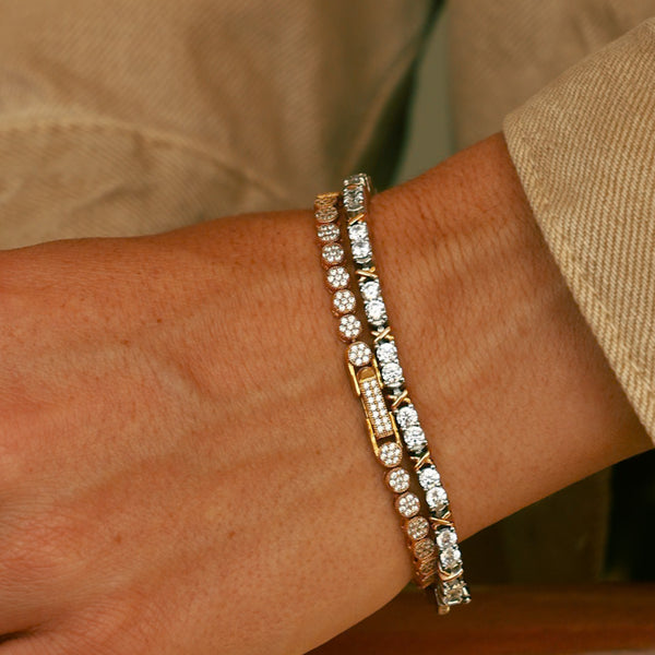 Pulseira Riviera Cravação 4 Pontas Aurora – Prata 925