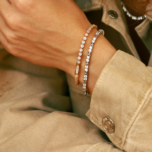 Pulseira Riviera Cravação 4 Pontas Aurora – Prata 925