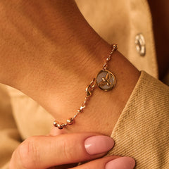 Pulseira Divino Espirito Dourado
