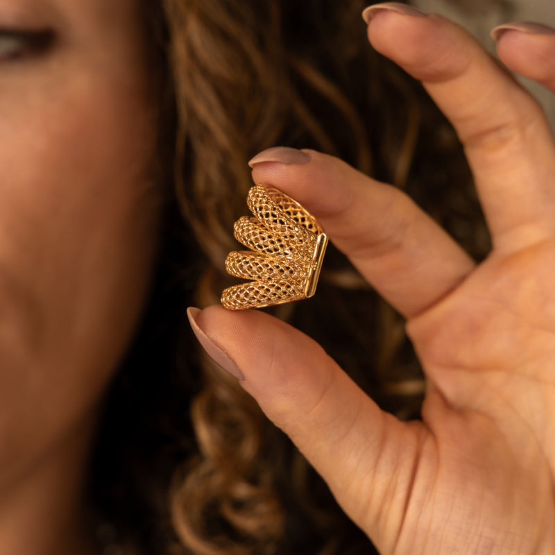 Piercing 4 Elos Textura P925