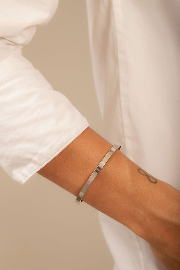 Bracelete Luxo Ródio Branco