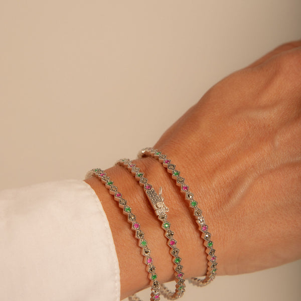 Bracelete Marcassita P925