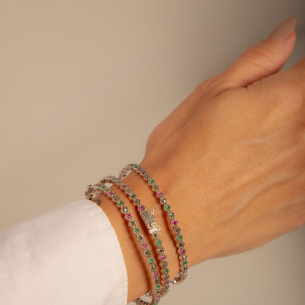 Bracelete Marcassita P925